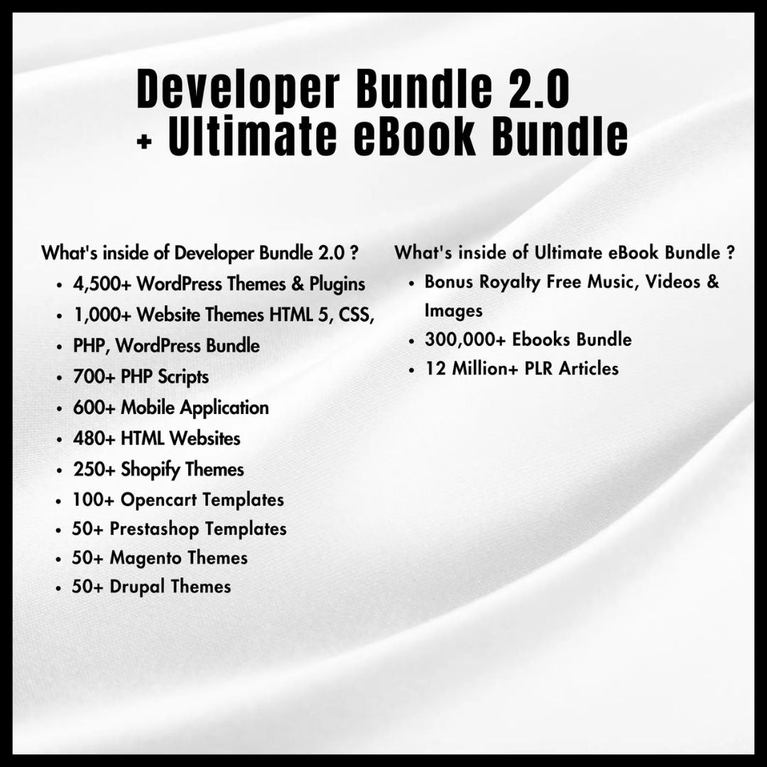 30 Million+ Resell Digital Products Bundle (PLR + MRR)